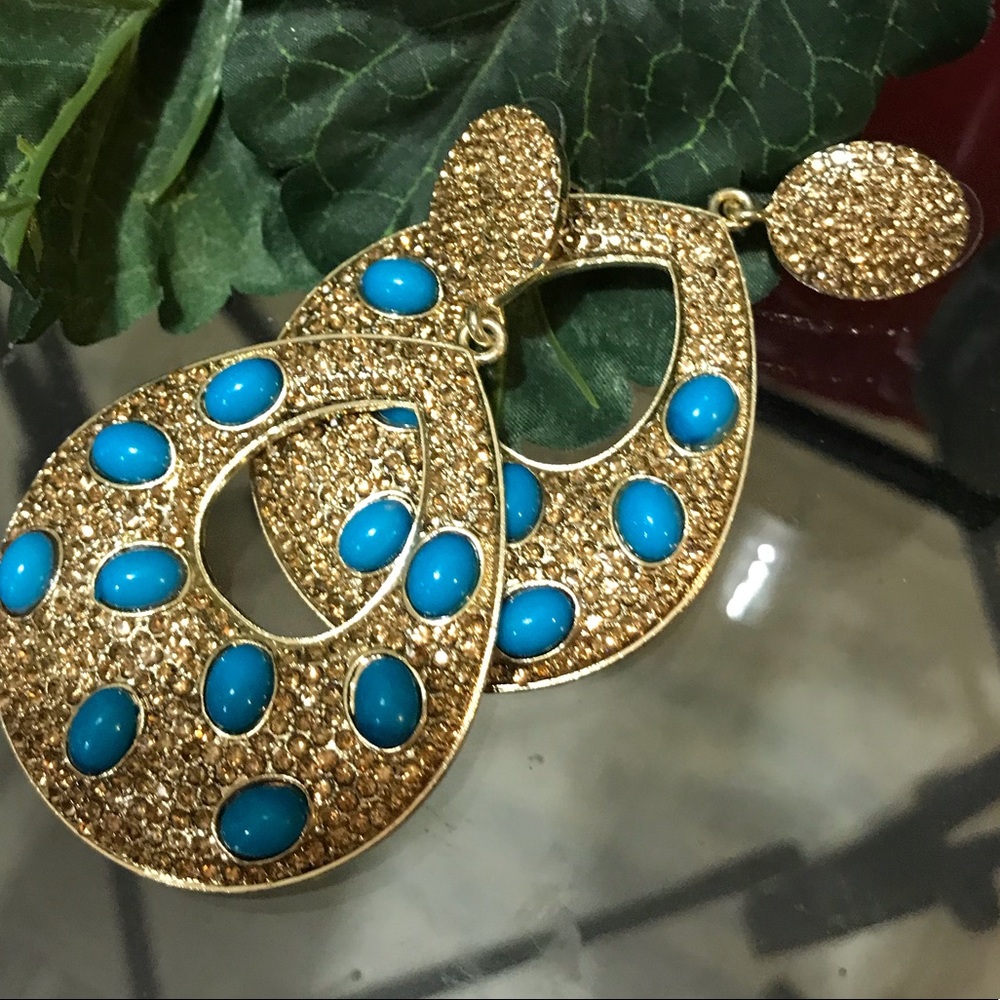 NWOT beautiful turquoise earrings